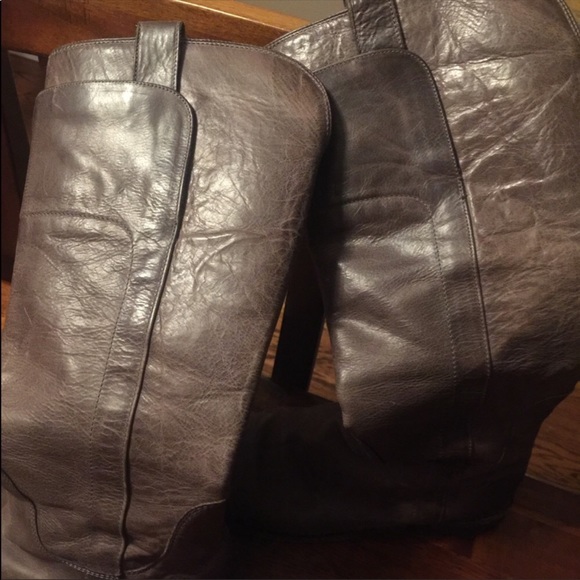 Frye Taupe Boots Melissa 7.5 - Picture 4 of 6